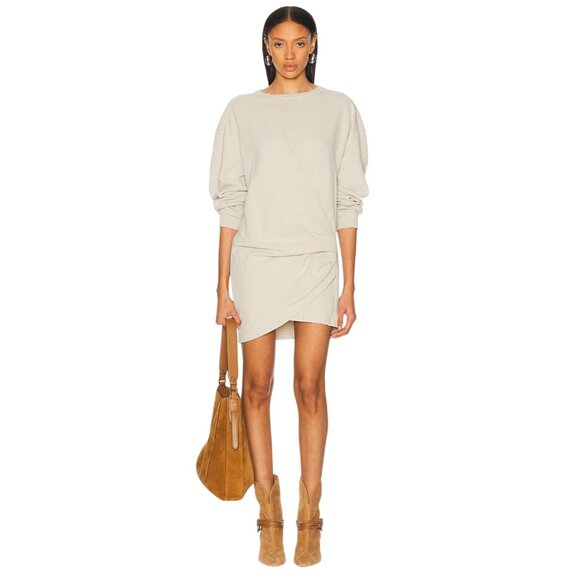 Isabel Marant Etoile Pipper Dress in Ecru 38 New Womens Mini Sweatshirt - Picture 1 of 16